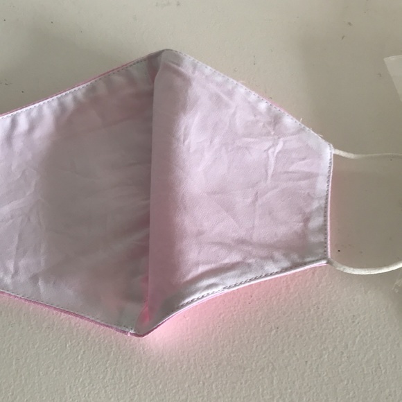 Set of 5 pink cotton washable fabric face masks / eco friendly/ reusable - Picture 3 of 3